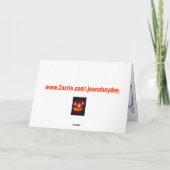 城幽霊のよく出るハロウィーンカード カード (裏面)