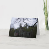 城幽霊のよく出るハロウィーンカード カード (正面)