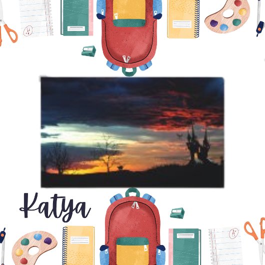 城幽霊のよく出る写真怖い夕暮れキャンバス キャンバスプリント