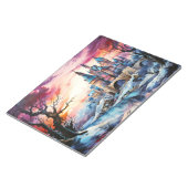 城景観概念抽象芸術カラフル景観 ノートパッド (アングル)