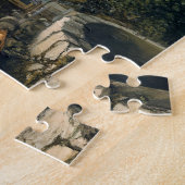 城橋に兎が二頭、ファンタジー場 ジグソーパズル (側面)