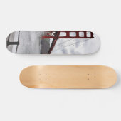 城砦から見られるサンフランシスコのゴールデンゲートブリッジ スケートボード (横)