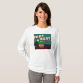 城砦のロスAppleの木枠LabelSebastopol、カリフォルニア Tシャツ (正面フル)