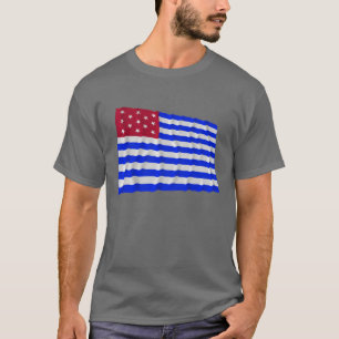 城砦の呉服商の振る旗 Tシャツ