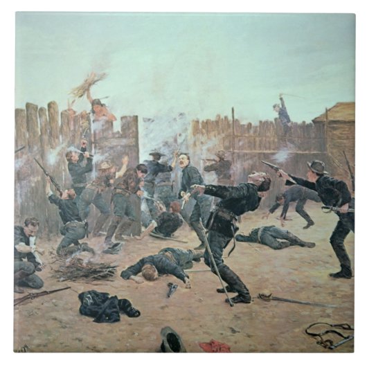 城砦の防御: インディアンは米国の騎兵隊を攻撃します タイル (正面)