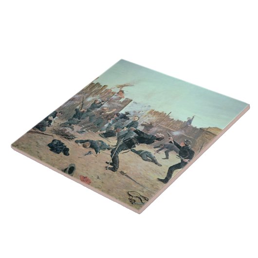 城砦の防御: インディアンは米国の騎兵隊を攻撃します タイル (側面)