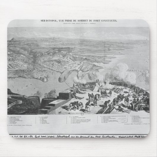 城砦コンスタンチンからのセバストーポリ マウスパッド (正面)