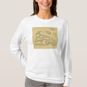 城砦ヘンリー-内戦のパノラマ式の地図の戦い Tシャツ