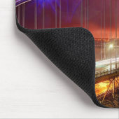 城砦リーからの風が強く、雨の夕べの眺め マウスパッド (コーナー)