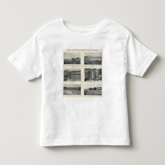 城砦ロス、カリフォルニア トドラーTシャツ (正面)
