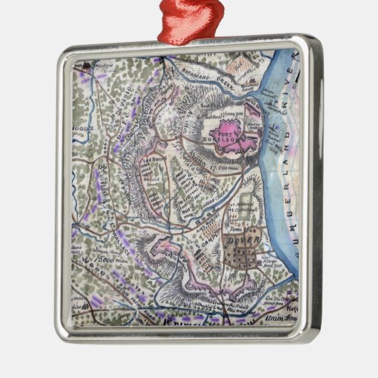 城砦Donelson -パノラマ式内戦の戦い メタルオーナメント (左)