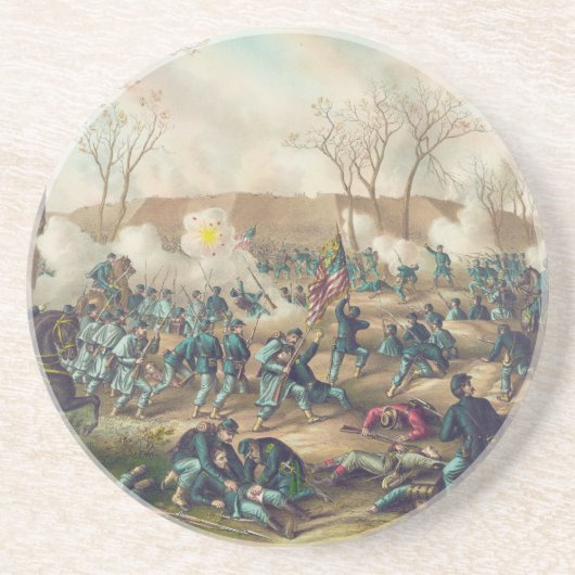 城砦Donelson 1862年のアメリカ南北戦争の戦い コースター (正面)
