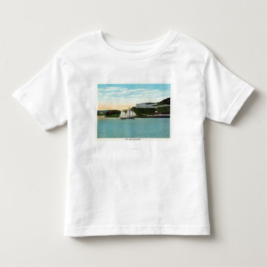 城砦Knoxの水辺地帯の眺め トドラーTシャツ (正面)