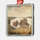 城砦Knyphansenからのハドソン川の眺め メタルオーナメント (左)