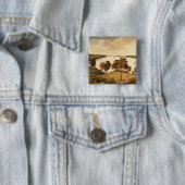 城砦Knyphansenからのハドソン川の眺め 缶バッジ (インサイチュ)