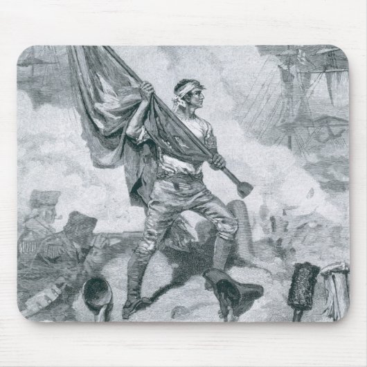 城砦Moultrieの戦いのJasper下士官 マウスパッド (正面)
