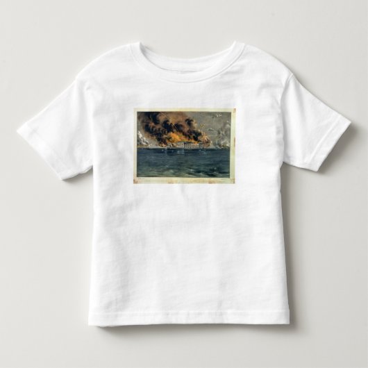 城砦Sumterの衝突 トドラーTシャツ (正面)