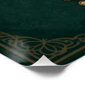 「城紋章」カスタマイズ可能な中世の柱 ポスター (コーナー)