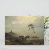 城跡と馬の乗り手のある風景 カード (スタンド正面)