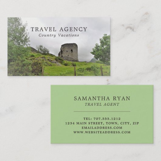 城風景旅行代理店 名刺 (正面/裏面)