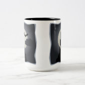 城、こうもり、満月ハロウィンマグ ツートーンマグカップ (中央)