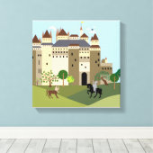 城 キャンバスプリント (インサイチュ (ウッドフロア))