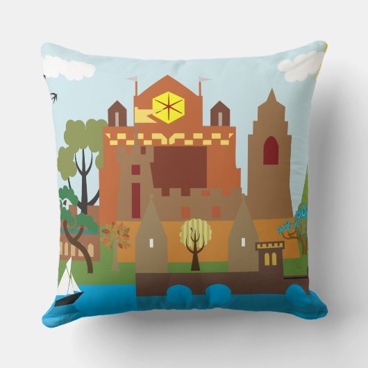 城 クッション (裏面)