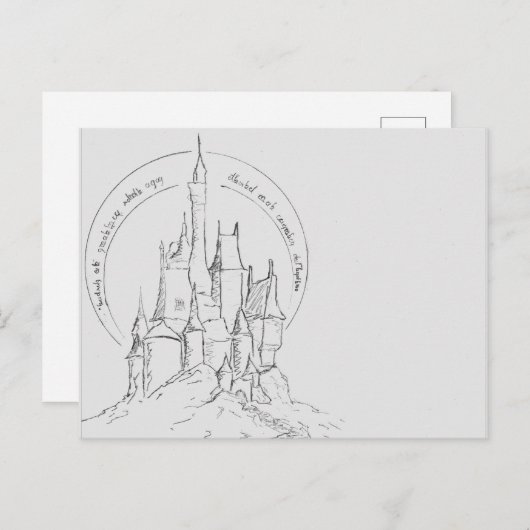 城 ポストカード (正面/裏面)