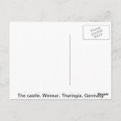 城、ワイマールのチューリンゲン、ドイツ ポストカード (裏面)