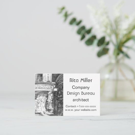 城 名刺 (スタンド正面)