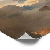 城、漫画の城、空の城、中世 ポスター (角)