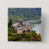 城 缶バッジ (正面)