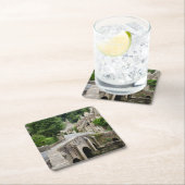 城Combeのイギリスのコースターの橋 スクエアペーパーコースター (インサイチュ)