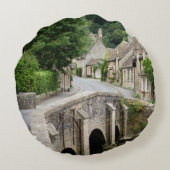 城Combeのイギリスの円形の枕の橋 ラウンドクッション (裏面)