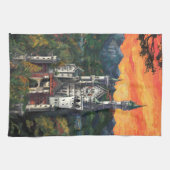 城Schlossノイシュヴァンシュタイン城 キッチンタオル (横)