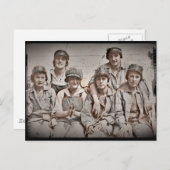 埠頭の造船所労働者グループ ポストカード (正面/裏面)