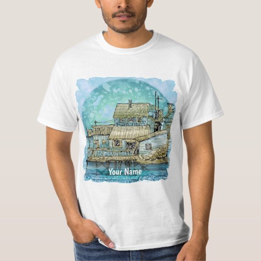 埠頭の風景 Tシャツ (正面)