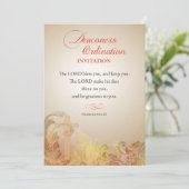 執事女礼拝招待状の聖書 招待状 (スタンド正面)