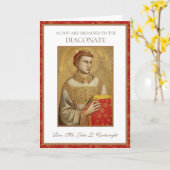 執事職への任命式に際して カード (黄色い花)