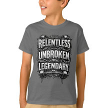 執念の伝説的な子供用Tシャツ