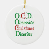 執念性クリスマス障害 セラミックオーナメント (正面)