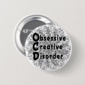 執拗で創造的な無秩序-芸術家 缶バッジ (正面&裏面)