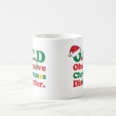 執拗なクリスマスの無秩序 コーヒーマグカップ (中央)
