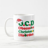 執拗なクリスマスの無秩序 コーヒーマグカップ (左)