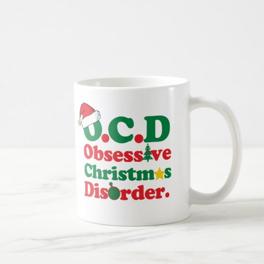 執拗なクリスマスの無秩序 コーヒーマグカップ (右)