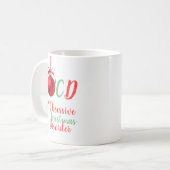 執拗なクリスマスの無秩序 コーヒーマグカップ (正面左)