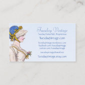 執権期間のファッションプレートのカスタムな名刺 名刺 (裏面)