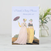 執権期間のベビーシャワーのパーソナライズでカスタムな招待状 招待状 (スタンド正面)