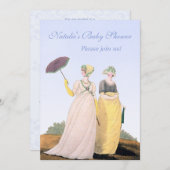 執権期間のベビーシャワーのパーソナライズでカスタムな招待状 招待状 (正面/裏面)