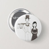 執権期間の夫婦(時間は私が行くことを可能にしません) 缶バッジ (正面&裏面)